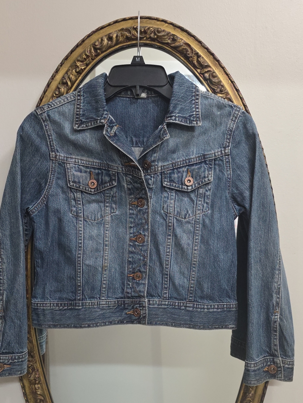 Riders Kids Denim Jacket Distressed See Measurements For Size Estimate